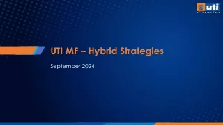 Best Hybrid Mutual Funds - UTI Mutual Funds