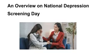 An Overview on National Depression Screening Day