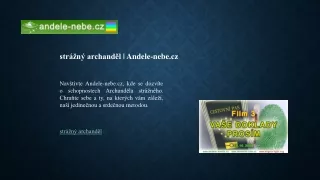 strážný archanděl | Andele-nebe.cz