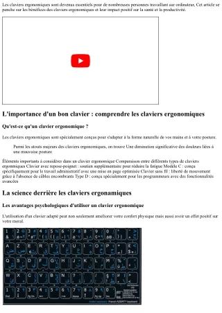 Claviers Ergonomiques : Boostez Votre Confort de Saisie