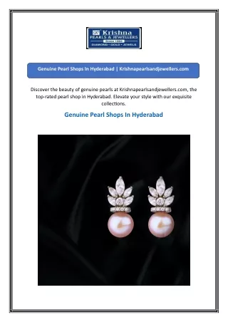 Genuine Pearl Shops In Hyderabad  Krishnapearlsandjewellers