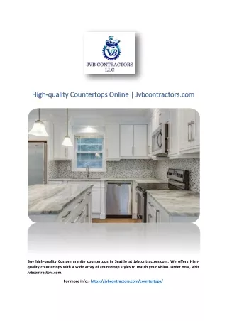 High-quality Countertops Online | Jvbcontractors.com