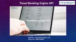 Travel Booking Engine API