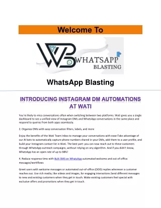 Introducing Instagram DM Automations at Wati