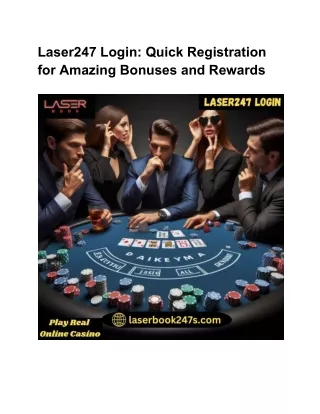 Laser247 Login_ Quick Registration for Amazing Bonuses and Rewards