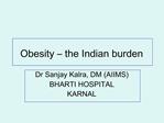 Obesity – the Indian burden