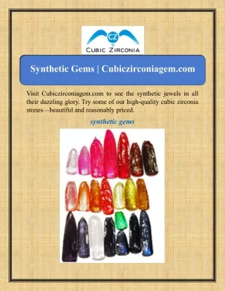 Lab Grown Gems | Cubiczirconiagem.com