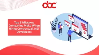 Top 5 Mistakes Companies Make When Hiring Contractual .NET Developers