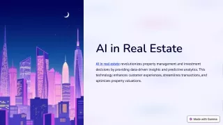 AI in Real Estate