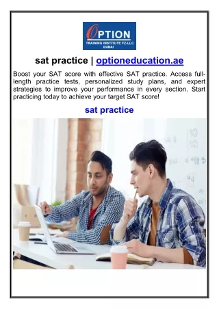 sat practice optioneducation.ae