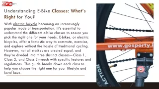 Understanding E-Bike Classes: What’s Right for You?