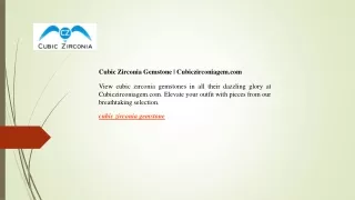 Cubic Zirconia Gemstone Cubiczirconiagem.com