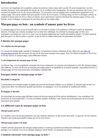 Marque-page en bois : un symbole d’amour pour les livres