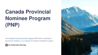 Canada Provincial Nominee Program (PNP) – A Comprehensive Guide to Immigration Opportunities