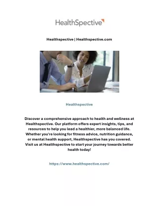 Healthspective | Healthspective.com