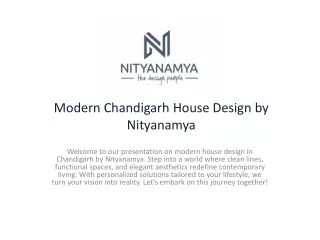 Nityanamya: Modern Chandigarh House Design