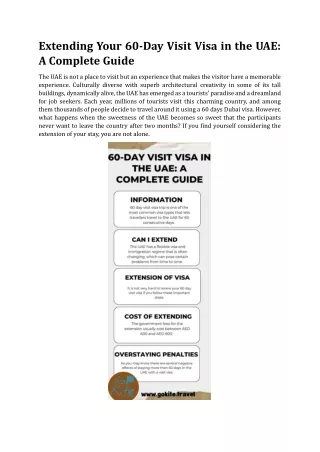 Extending Your 60 Day Visit Visa in the UAE A Complete Guide