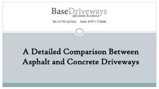 A Detailed Comparison Between Asphalt and Concrete Driveways