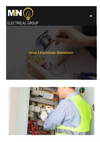 Level 2 Electrician Blacktown