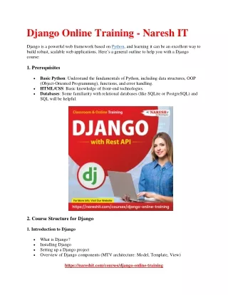 Django Online Training - NareshIT