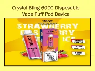 Crystal Bling 6000 Disposable Vape Puff Pod Device