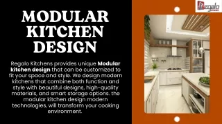 Modular Kitchen Design | Regalo Kitchens