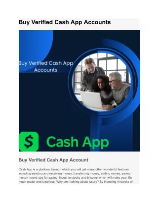 Top 5 Best Place to Buy Verified Cash App Account USA