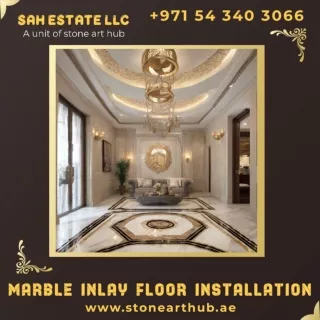 Marble Inlay Floor Installation