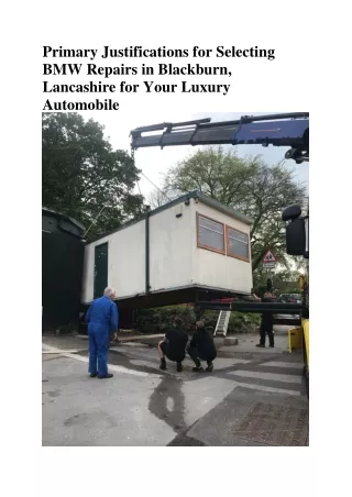 BMW Repairs Blackpool Lancashire