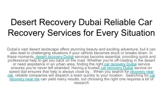 Desert Recovery Dubai Reliable Car Recovery Services for Every Situation (1)