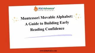 Montessori Movable Alphabet A Guide to Building Early Reading Confidence