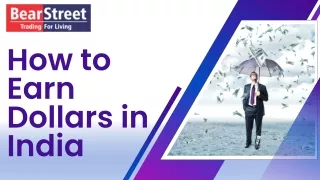 How to Earn Dollars in India