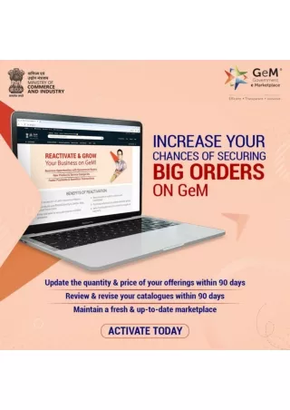 Is your seller account on Government e Marketplace inactive?