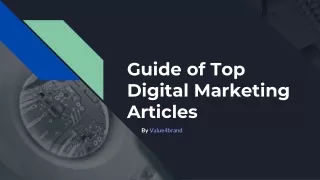 Guide of Top Digital Marketing Articles