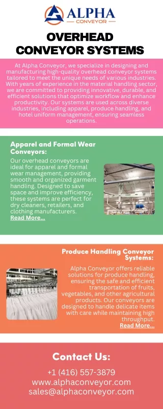 Overhead conveyor systems (1)