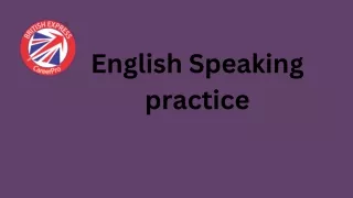 english speaking practice