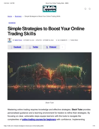 Boost Your Online Trading Skills - IMDB
