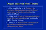 Papers underway from Toronto