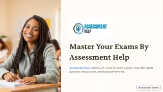 Master Your Exams with Expert Assessment Help Services