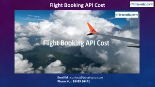 Flight Booking API Cost