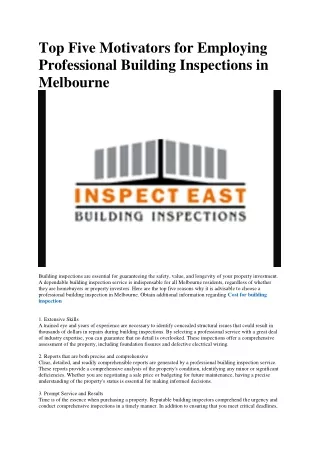 house inspections melbourne
