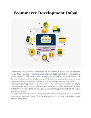 Ecommerce Development Dubai