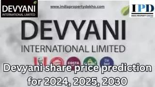Devyani Share Price Target 2030