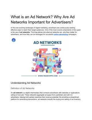 What is an Ad Network? Why Are Ad Networks Important for Advertisers?