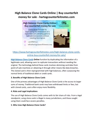 High Balance Clone Cards Online | Buy counterfeit money for sale - hartogcounter