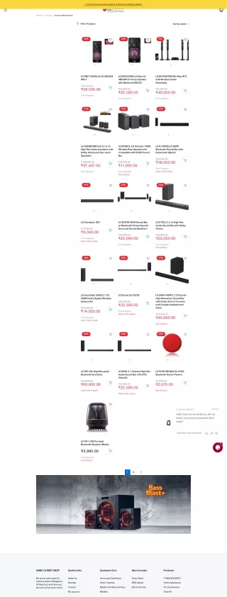 LG Home Entertainment Speakers & Sound System Bangalore  Amba LG