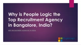 Recruitment Consultants in Bengaluru