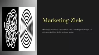 Marketing Werbeziele