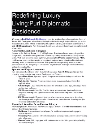 Puri Diplomatic Residence