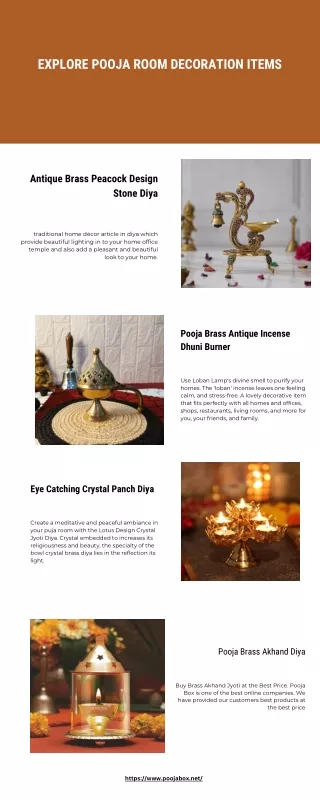 Explore Pooja Room Decoration Items